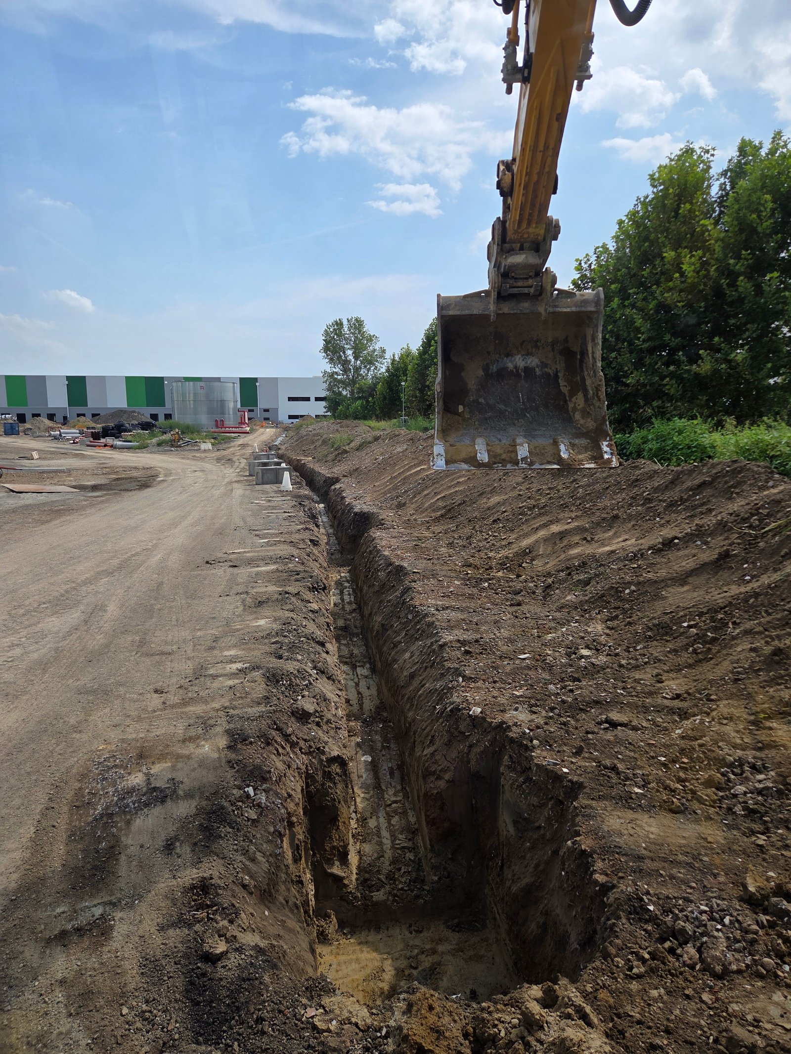 Avanzamento lavori di urbanizzazione Cantiere GSE - Torrevecchia pia