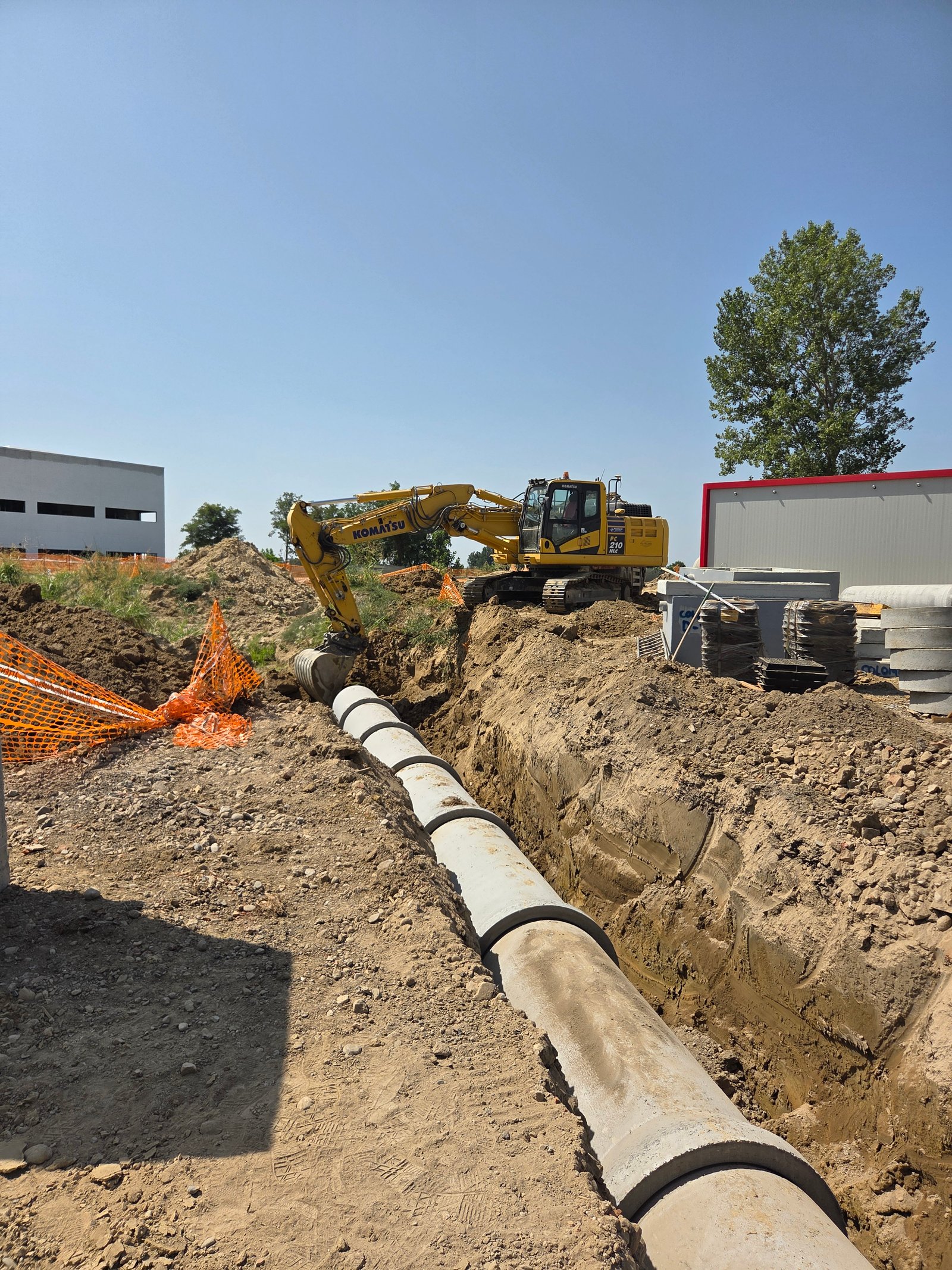 Avanzamento lavori di urbanizzazione Cantiere GSE - Torrevecchia pia