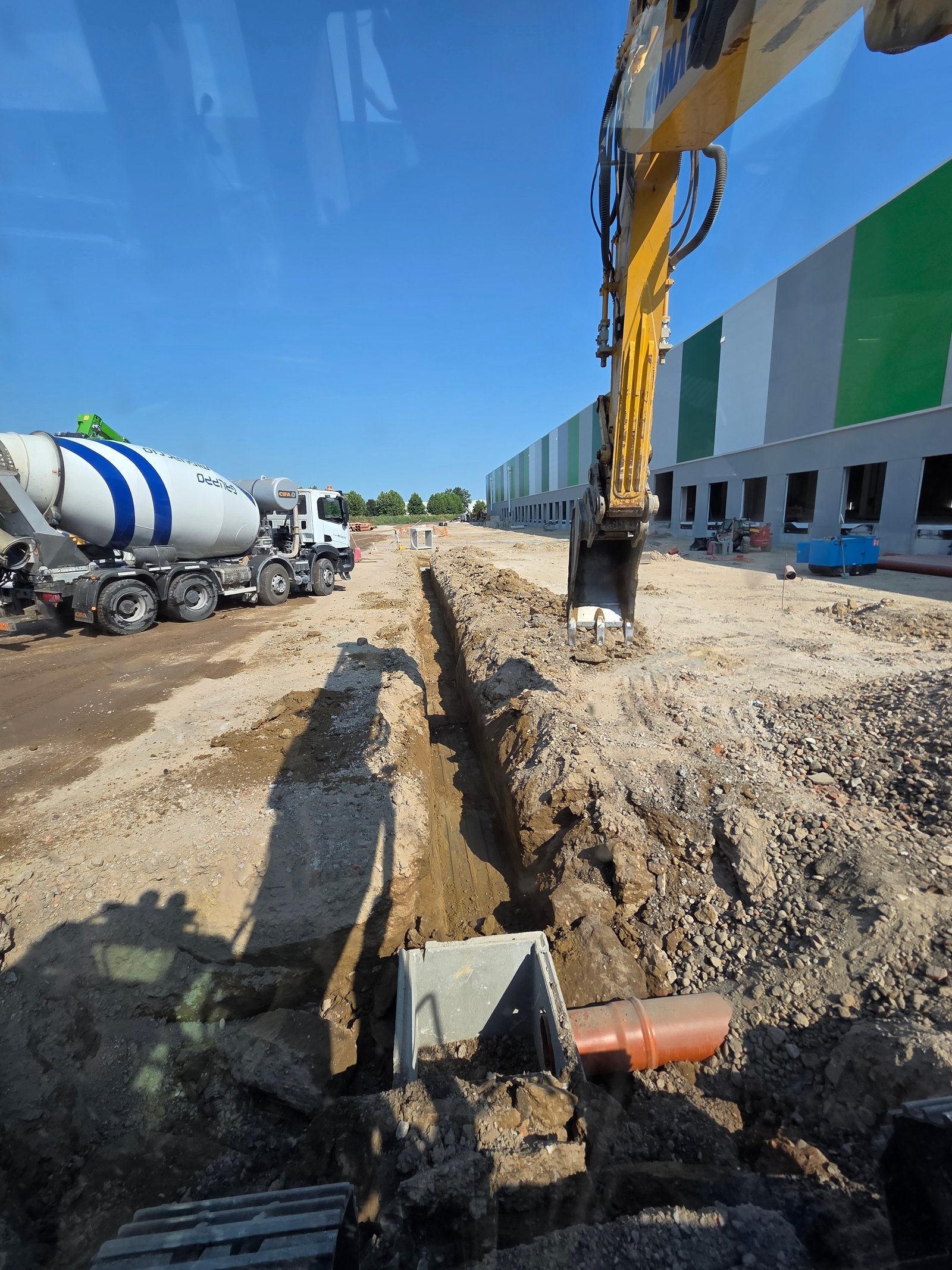 Avanzamento lavori di urbanizzazione Cantiere GSE - Torrevecchia pia