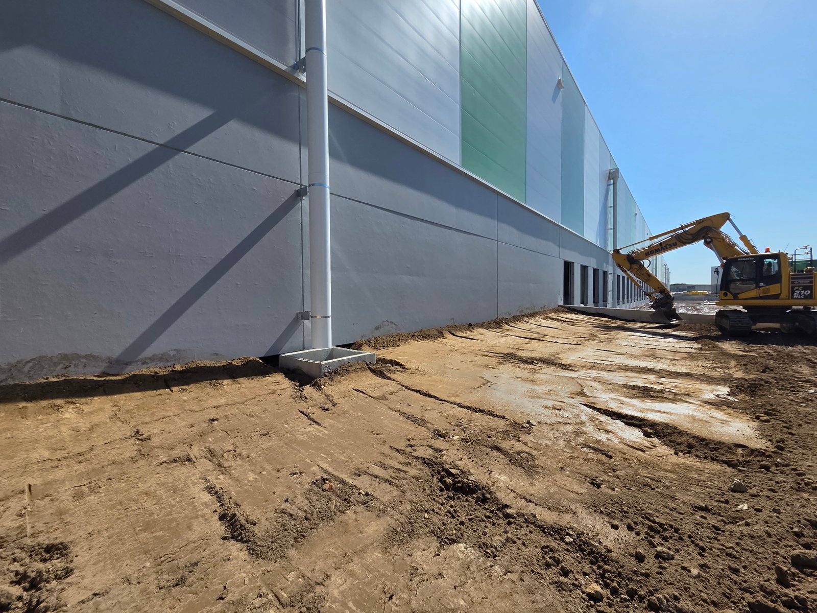 Avanzamento lavori di urbanizzazione Cantiere GSE - Torrevecchia pia