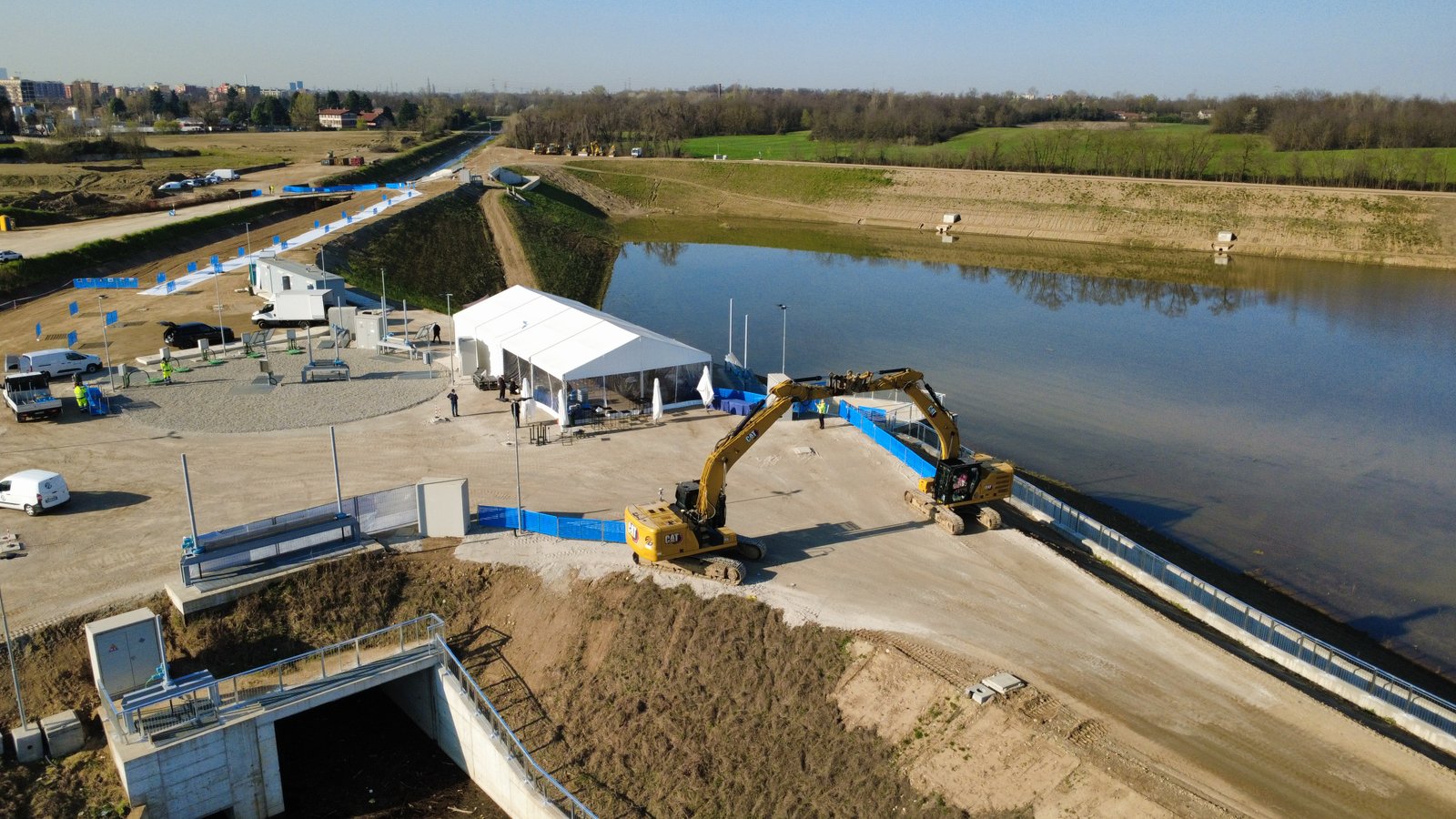 Inaugurazione delle vasche di laminazione di Senago